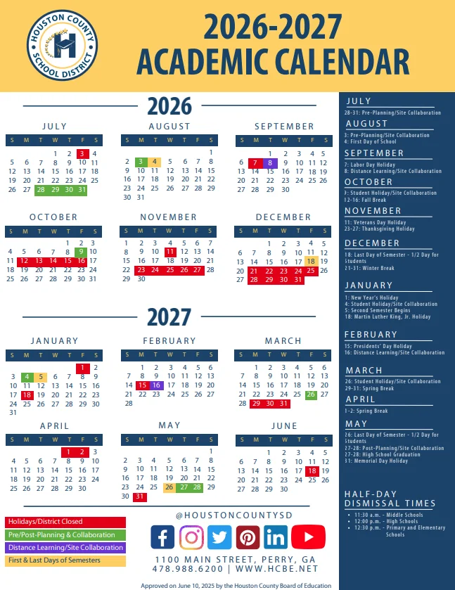 Houston County Alabama Schools Calendar