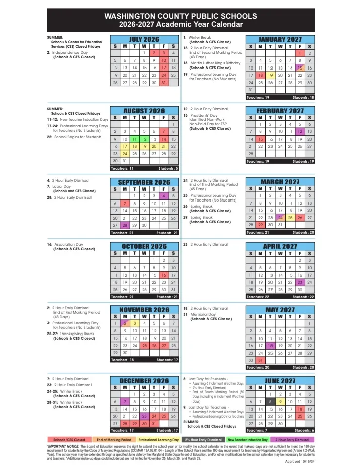 Washington County Alabama Schools Calendar
