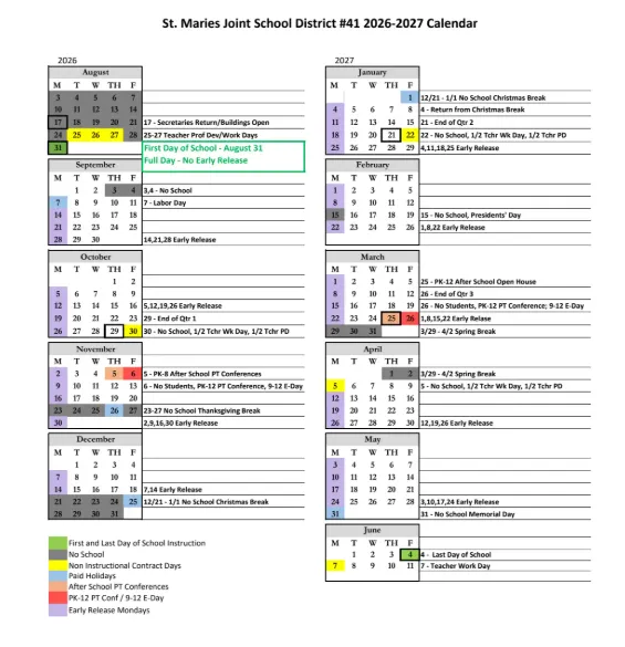 Benewah County Idaho Schools Calendar