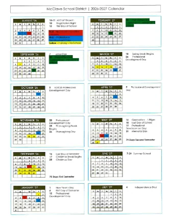Bent County Colorado Schools Calendar
