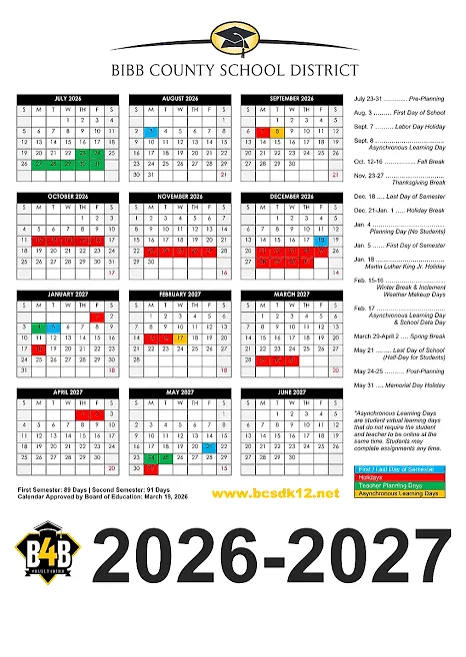 Bibb County Georgia Schools Calendar
