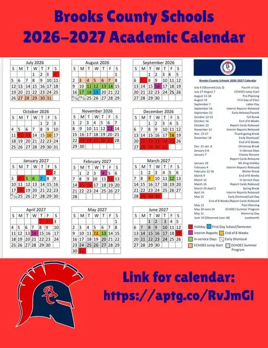 Brooks County Georgia Schools Calendar