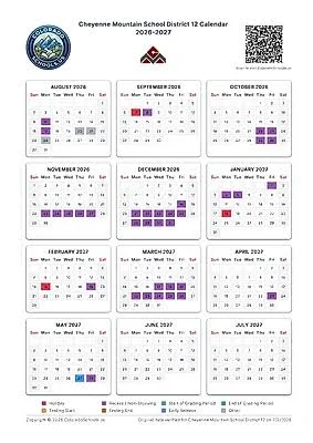 Cheyenne County Colarado Schools Calendar