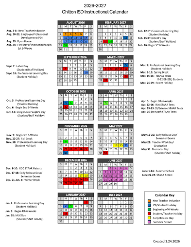 Chilton County Alabama Schools Calendar