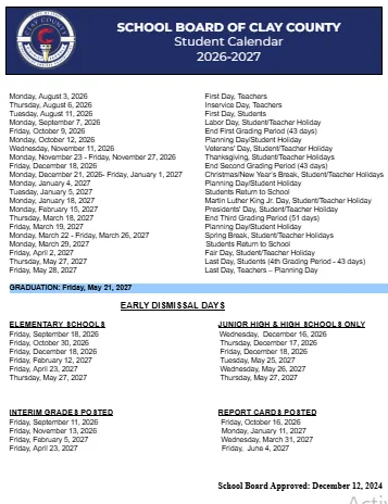 Clay County Illinois Schools Calendar