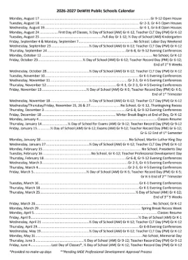 De Witt County Illinois Schools Calendar