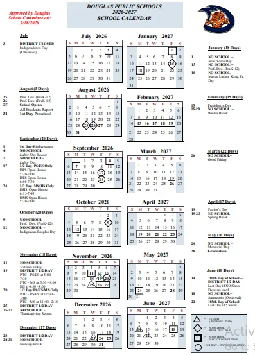Douglas County Illinois Schools Calendar