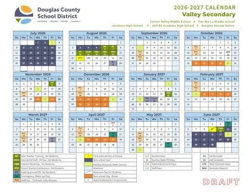 Douglas County Colorado Schools Calendar