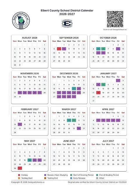 Elbert County Colorado Schools Calendar