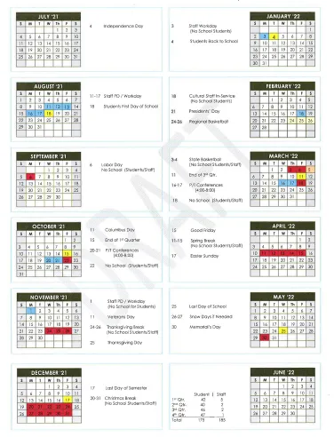 Fremont County Idaho Schools Calendar