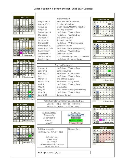 Dallas County Alabama Schools Calendar