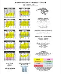 Izard County Arkansas Schools Calendar