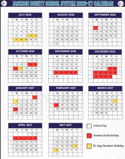 Jackson County Georgia Schools Calendar