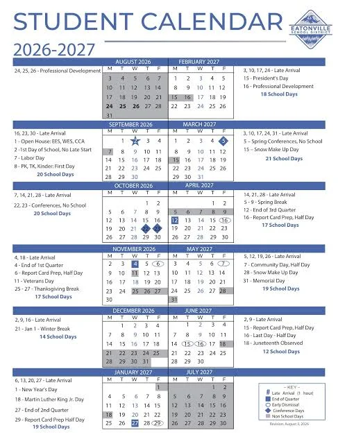 Kern County California Schools Calendar