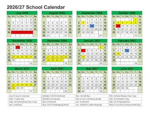 Lake County California Schools Calendar
