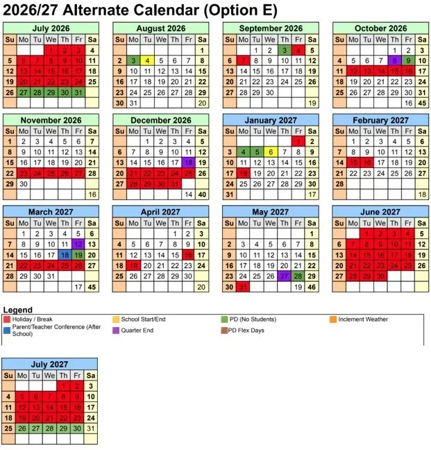 Coconino County Arizona Schools Calendar