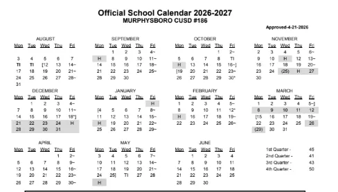 Logan County Illinois Schools Calendar