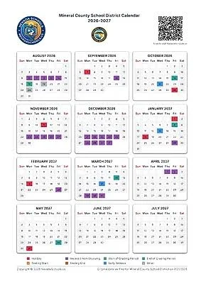 Mineral County Colorado Schools Calendar