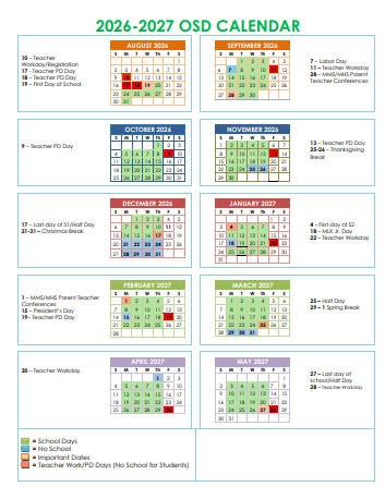 Oneida County Idaho Schools Calendar