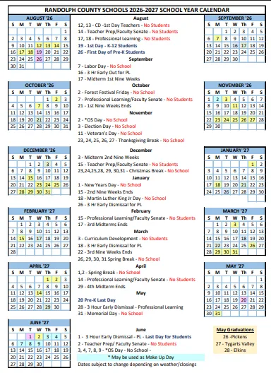 Randolph County Illinois Schools Calendar