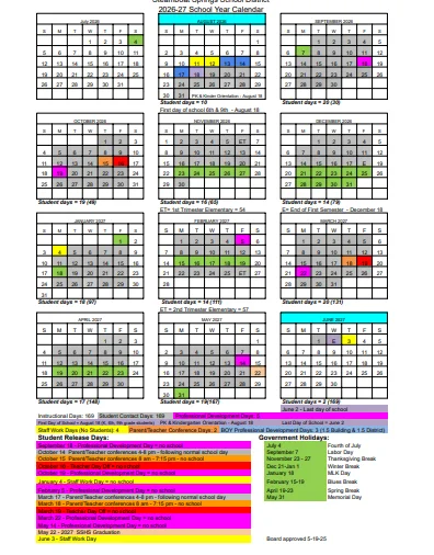 Routt County Colorado Schools Calendar