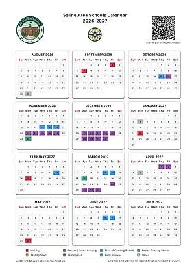 Saline County Arkansas Schools Calendar
