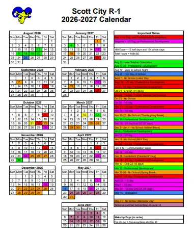 Scott County Illinois Schools Calendar