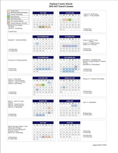 Stephenson County Illinois Schools Calendar