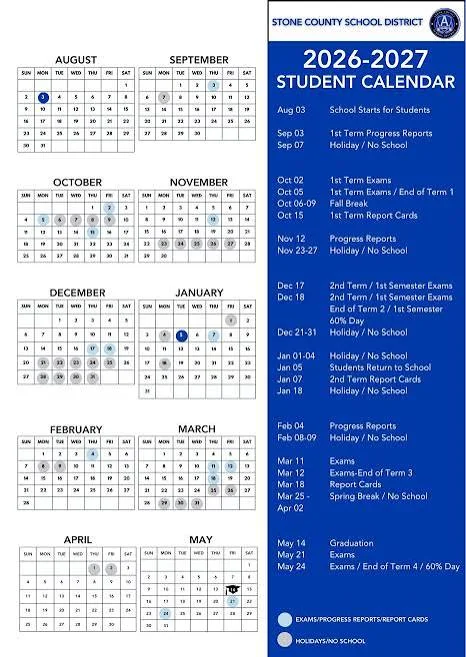 Stone County Arkansas Schools Calendar