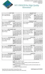 Suwannee County  florida schools calendar