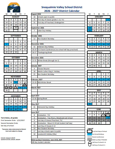 Twin Falls County Idaho Schools Calendar