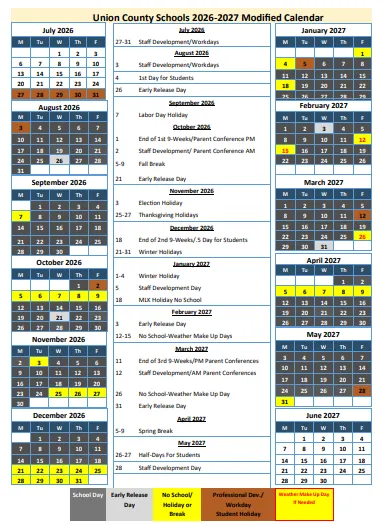 Union County Illinois Schools Calendar