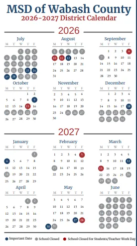Wabash County Illinois Schools Calendar