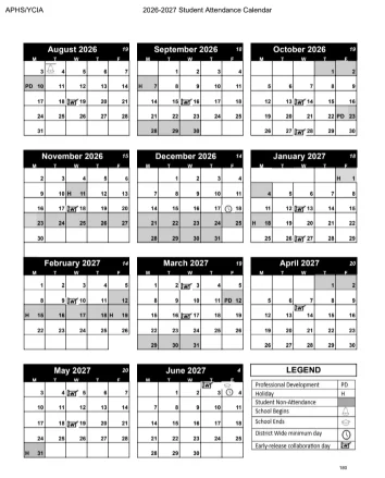 Yuba County Colarado Schools Calendar