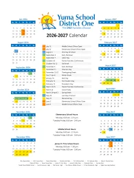 Yuma County Colorado Schools Calendar